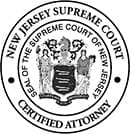 New Jersey Supreme Court | Certified Attorneys | Seal Of the Supreme Court Of New Jersey